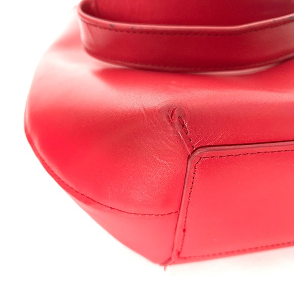 ***  Hot Pink Vegan Leather Shoulder Tote Bag Like New *** - Picture 8 of 8